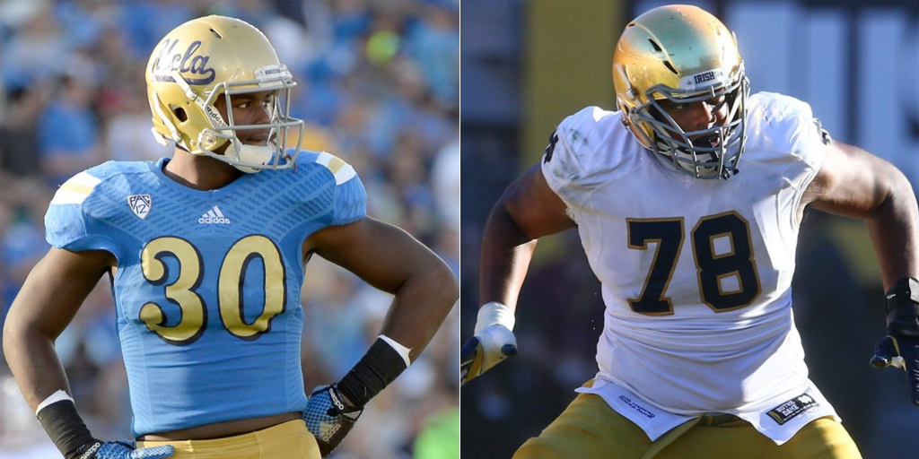 UCLA LB Myles Jack and Notre Dame OT Ronnie Stanley, two options the Ravens should avoid.