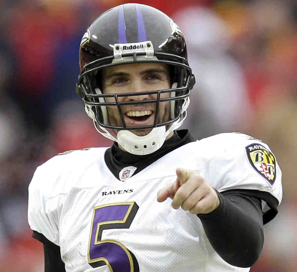7th tier quarterback Joe Flacco laughing at his projection