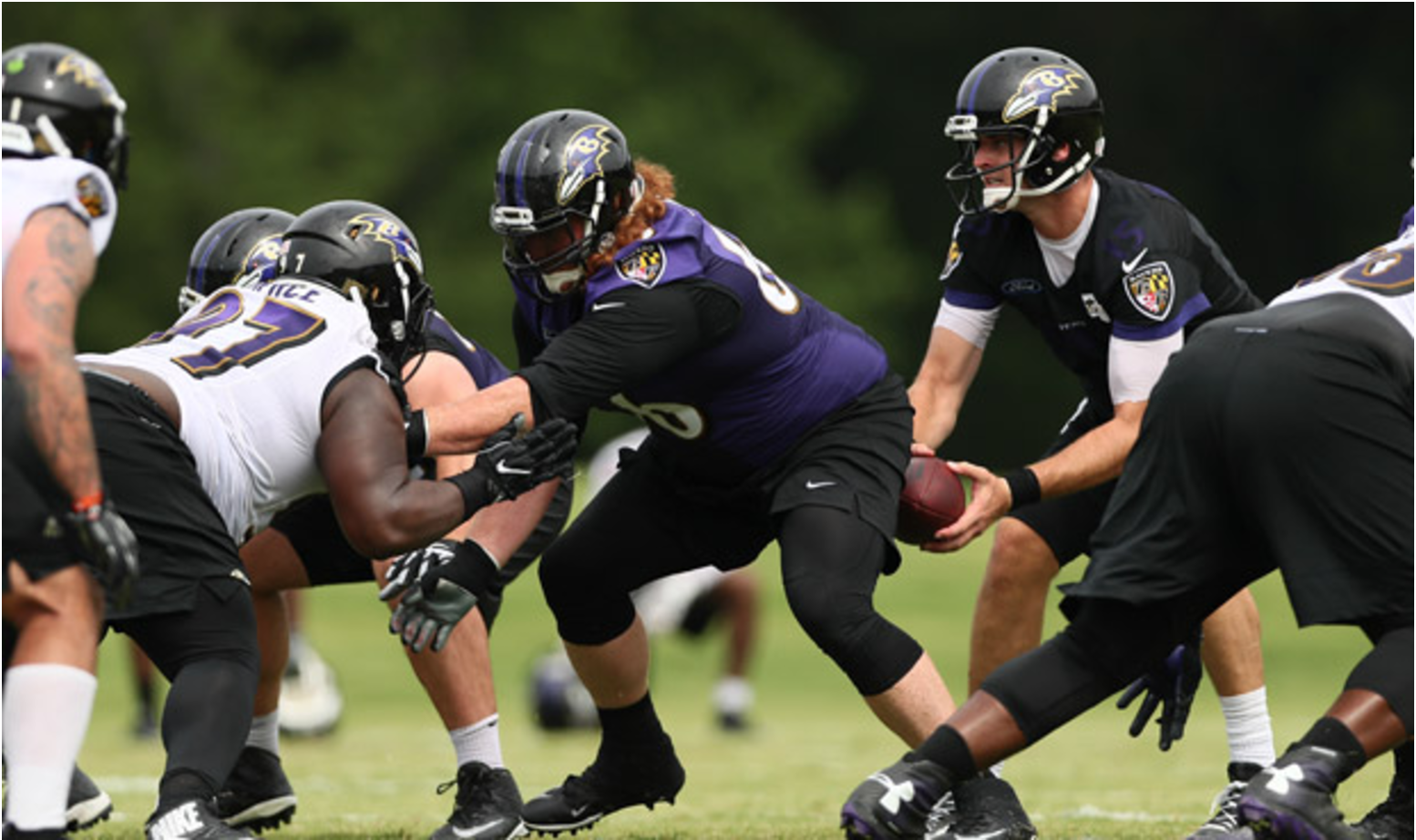 Ravens practice gets physical