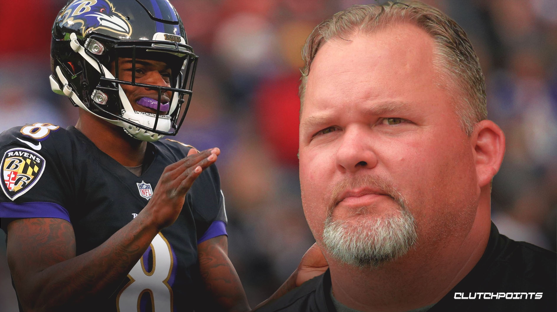 Baltimore Ravens wide receiver Jaylon Moore warms up prior to an