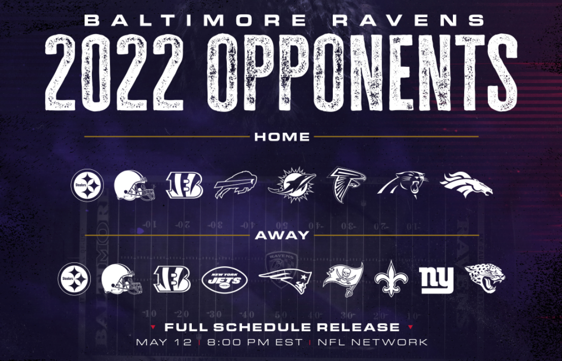 ravens schedule for the rest of the year