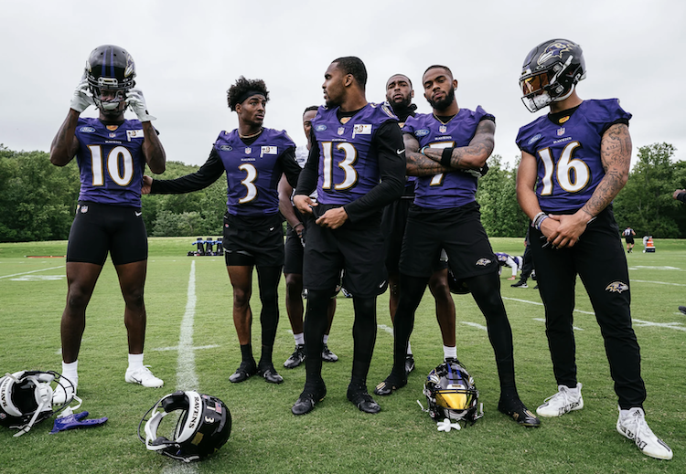 Ravens Young WRs at OTAs