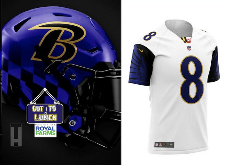 Baltimore Ravens Out to Lunch Ravens Want Want Alternate Unis