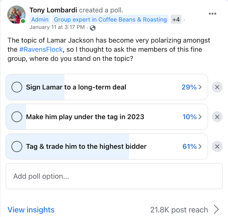 tag or trade Lamar Jackson