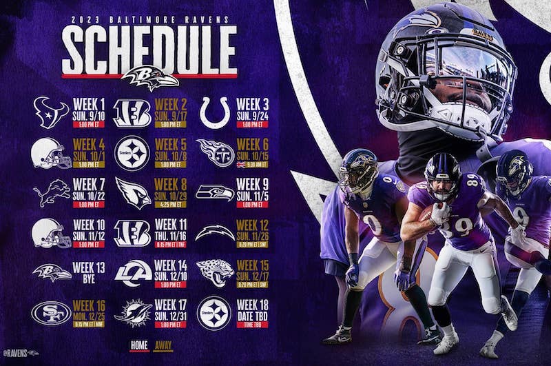 Ravens schedule