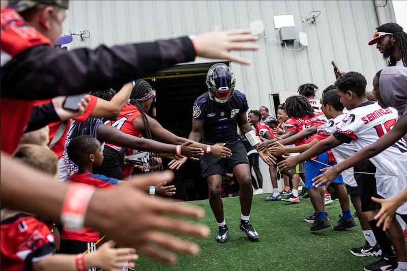 Ravens debut new quarterback practice jerseys at 2023 training camp