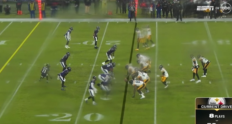 Ravens v. Steelers in beautiful blur, thanks to ESPN