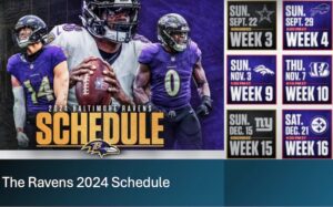 Ravens schedule 2024
