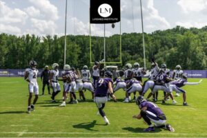 Justin Tucker at Ravens training camp