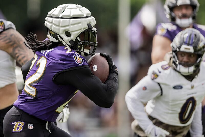 Derrick Henry at Ravens training camp