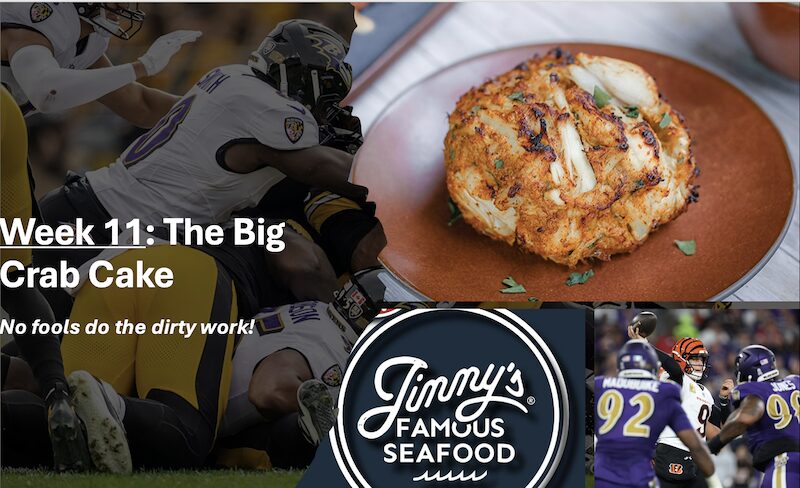 Travis Jones is the big crab cake in Week 11